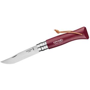 opinel Taschenmesser mit Buchenholzgriff burgund