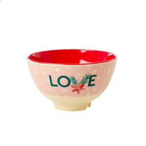 Rice kerst melamine kom small christmas love