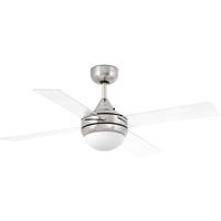 farobarcelona Deckenventilator MINI ICARIA Ø 106cm IP20 Nickel-Satin, Transparent - FARO BARCELONA