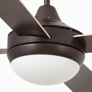 farobarcelona Deckenventilator ICARIA Ø 132cm IP20 Braun, Mahagoni - FARO BARCELONA