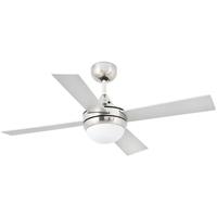 farobarcelona Deckenventilator MINI ICARIA IP20 Nickel-Matt, Grau-Ahorn - FARO BARCELONA