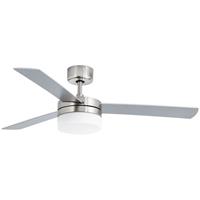 farobarcelona Deckenventilator PANAY 2-flammig IP20 Nickel-Matt, Nickel-Matt Mahagoni - FARO BARCELONA