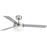 farobarcelona Deckenventilator PANAY 2-flammig IP20 Nickel-Matt, Nickel-Matt Mahagoni - FARO BARCELONA