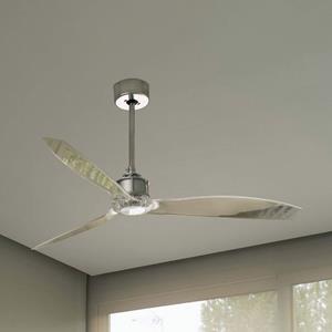farobarcelona Deckenventilator JUST FAN Ø 128 IP20 Chrom, Transparent - FARO BARCELONA