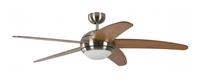 pepéo Deckenventilator Melton Nickel Ahorn cm 132x38x132 Pepeo GmbH 13432010131 - 
