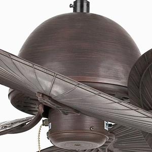 farobarcelona Deckenventilator CUBA Ø 132cm 4 Flügel IP20 Dunkelbraun - FARO BARCELONA