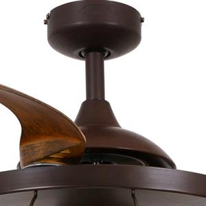 Beacon International Plafondventilator Fanaway Industri, licht, bruin