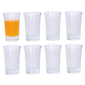 16x stuks glazen luxe shotglaasjes 5 cl - voor drankspelletjes/shotjes van glas