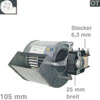 europart Querstromlüfter 105mm-A-rechts, 28 Watt für Siemens, Bosch, Constructa - Nr.: 140382 - 
