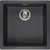 Reginox Amsterdam spoelbak 40x40 black silvery