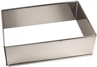 LARES Edelstahl Tortenrahmen ausziehar 17-32 x 25-46 x 7 ,5 cm silber