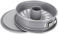 STÄDTER Springform WE-LOVE-BAKING, mit Flach- & Rohrboden, ca. ø 26 cm / H 7 cm silber