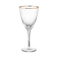 Butlers GOLDEN TWENTIES 4x Weinglas mit Goldrand 280ml transparent