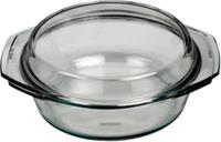 BOHEMIA Selection feuerfeste Glas Schüssel mit Deckel, bis 300°C, 1,5l farblos