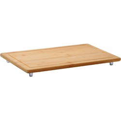 Decopatent FSC Houten Snijplank / Afdekplaat bamboe hout, Met Saprand | Snij Plank | Kookplaat Afdekplaat | Afm. 50 x 28 x 4 Cm