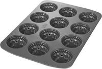 Birkmann 12er Backform Mini-Gugelhupf Easy Baking ø7cm anthrazit  Erwachsene