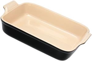 Le Creuset Auflaufform Tradition Steinzeug Schwarz 32cm