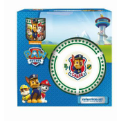 P:OS Kindergeschirr Porzellan PAW Patrol, 3-tlg. grün/weiß