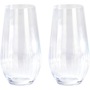 2x Longdrink sapglazen/waterglazen 58 cl/580 ml van kristalglas - Kristalglazen - Longdrinkglazen - Drinkglazen