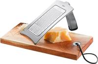 GEFU Gourmet-Reibe Formaggio mit Brett silber matt