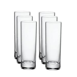 Merkloos 6x Longdrinkglazen transparant 28,7 cl Gina -