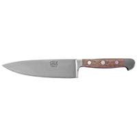 Güde Alpha Walnuss Kochmesser 16 cm / CVM-Messerstahl mit Griffschalen aus Walnussholz