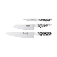 Global G-2538 Messerset 3-teilig aus Cromova 18 Stahl