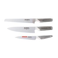 Global G-9211R Messerset 3-tlg. aus Cromova 18 Stahl