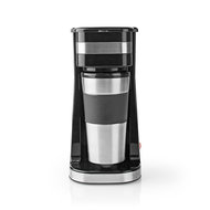 Nedis 1-Kops Koffiezetapparaat | Dubbelwandige Reisbeker | 0,42 L | Zwart