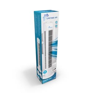 Lifetime air Torenventilator -  - wit - 45W - zwenkfunctie - hoogte 75 cm