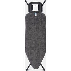 Brabantia Strijkplank C met strijkijzerhouder 124x45 cm (zwart)