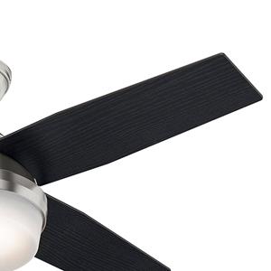 HUNTER FANS Deckenventilator Dante Chrom gebürstet 112 cm mit Licht - 