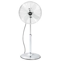 VidaXL Standventilator 3 Geschwindigkeitsstufen 40 cm Chrom Silber