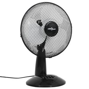 VidaXL Tischventilator 3 Geschwindigkeiten 30 cm 40 W  Schwarz