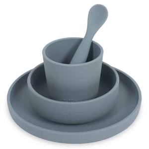 Jollein dinerset siliconen Storm grey