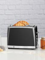 russellhobbs Russell Hobbs Matte Black Toaster - Lift and Look, Stopp-, Auftau- und Aufwärmfunktion, 1550W, Schwarzmatt