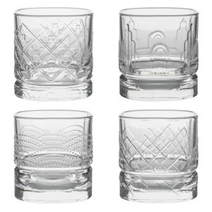 La Rochère La RochereA Whisky tumbler glazen - 4x - Dandy serie - 300 ml - Whiskeyglazen