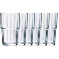 Arcoroc 6x Drinkglazen/waterglazen Norvege transparant 270 ml - Koffie/thee glazen Norvege 270 ml