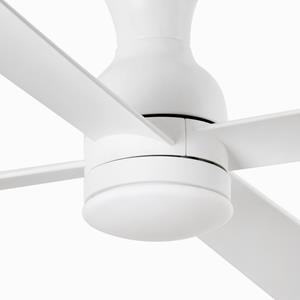 FARO BARCELONA Deckenventilator Fraser M mit LED-Lampe, DC, weiß