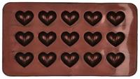 RBV Birkmann Pralinen-/ Schokoladenform 2-t Herz Silikon 21 x 11,5 cm