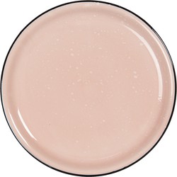 Klein bord - Ø 22*3 cm - roze - keramiek - rond -  - 6CEDP0052P