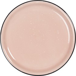 Klein bord - Ø 22*3 cm - roze - keramiek - rond -  - 6CEDP0052P