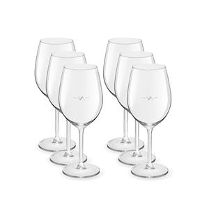 Royal Leerdam 12x Wijnglazen voor rode wijn 530 ml Esprit - 53 cl - Rode wijn glazen met maatstreep - Wijn drinken - Wijnglazen van glas