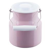 Milchkanne mit Deckel 1 Liter Classic Color rosa
