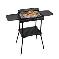 Princess Elektrogrill mit Seitlichen Ablagen 2200 W Schwarz 