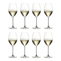 riedelglas Riedel Glas - Riedel Vertias Champagnergläser, Kauf 8 Zahl 6, Champagnerglas, Weinglas, Sektglas, Hochwertiges Glas, 445 ml, 7449/28