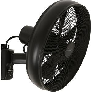 Lucci AIR BK Wandventilator (Ø) 410 mm Kleur behuizing: Zwart