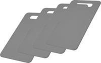 Westmark Snijplank; 25x15x0.5 cm (LxBxH); grijs; 4 stuk / verpakking