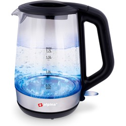 Alpina Waterkoker 1,7L Glas LED