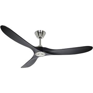 CASAFAN Energiespar Deckenventilator Eco Genuino Chrom / Schwarz